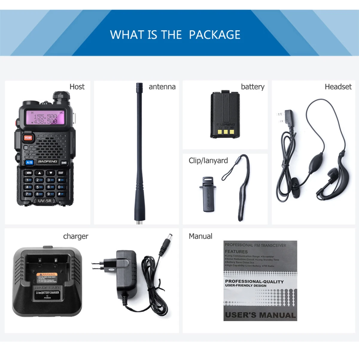 Baofeng UV 5R 10 км портативная рация UV5R 8 Вт двухдиапазонный дисплей CB Ham Радио Vhf