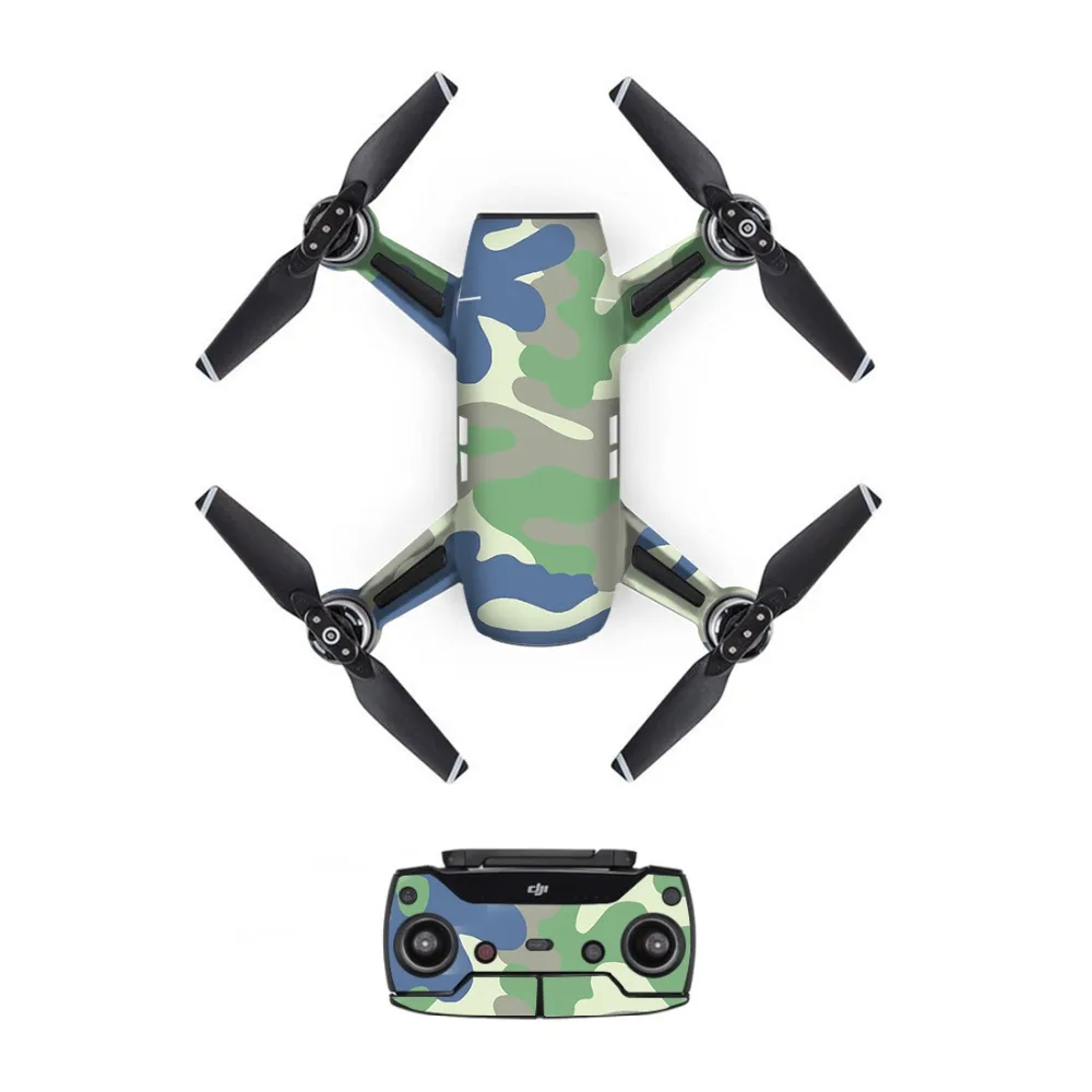 Водонепроницаемый DJI Mavic Spark стикер s батарея наклейка пульт дистанционного управления кожа полный набор Дрон стикер тела для DJI Spark кожи граффити