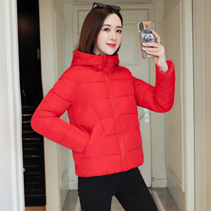 Куртка женская зимняя теплая плотная короткая с хлопковой подкладкой парка