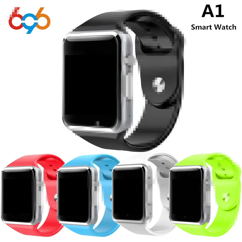 696 Bluetooth A1 Смарт часы синхронизации Notifier Поддержка sim карта TF Подключение apple iphone