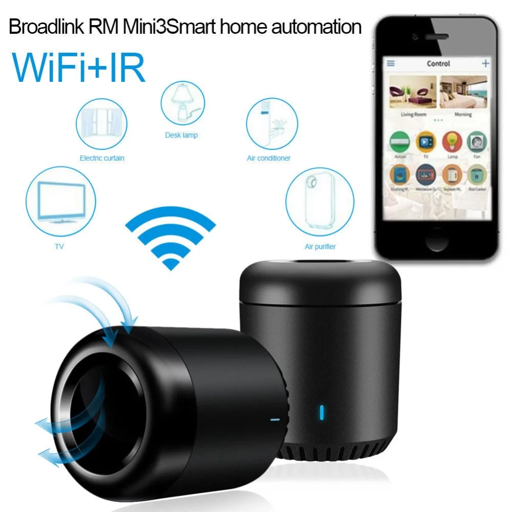 Контроль автоматизации умного дома Broadlink ler RM Mini 3 работает с Alexa Google Home IFTTT WiFi + IR 4G
