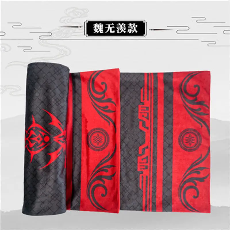Grandmaster of Demonic культивирование шарф Lan Wangji Wei Wuxian бархатный шарф костюмы для косплея подарок аниме Mo Dao Zu Shi