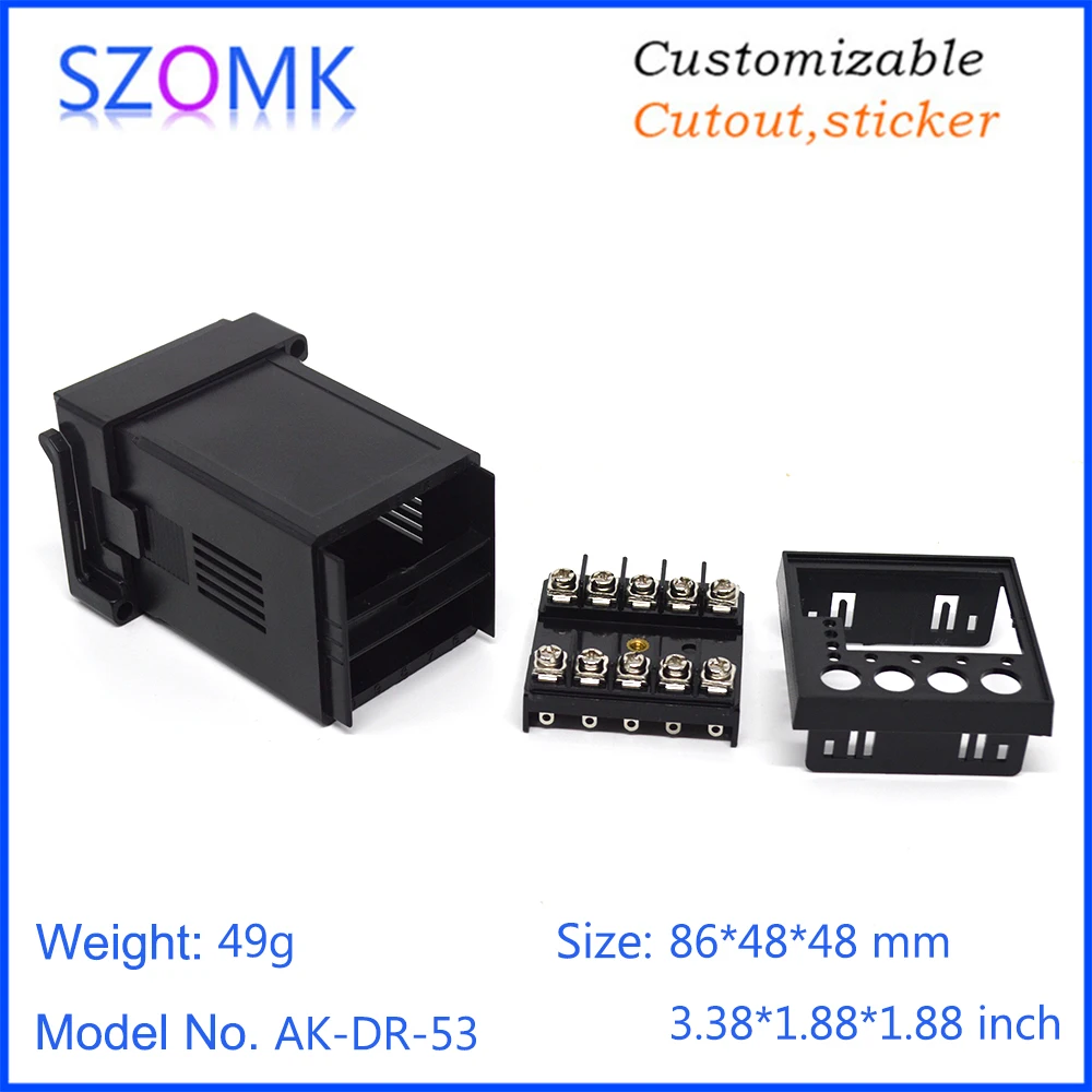 Фото 1 piece 86*48*48mm szomk hot sales small plastic temperature control time relay instrument enclosure for electronic LED display 1 piece 86*48*48mm szomk hot sales small plastic temperature control time relay instrument enclosure for electronic LED display