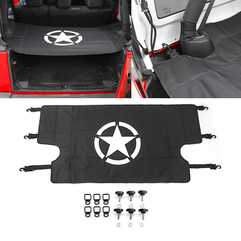 Для Jeep Wrangler 07 17 Автомобильный задний багажник защита для груза защитный козырек
