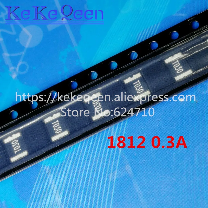 100 шт PTC предохранитель MSMD030 60V 1812 0.3A 300MA 60В SMT SMD PPTC SMD1812 Сменные
