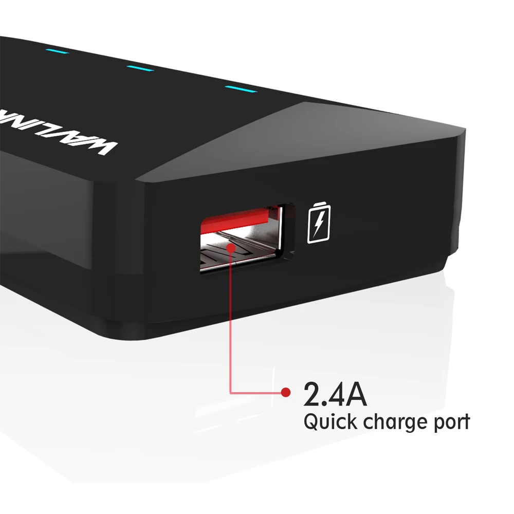 Usb хаб Wavlink с 4 портами ЕС/США адаптер питания 3 0 1 зарядным портом до 2 А usb Microsoft Windows