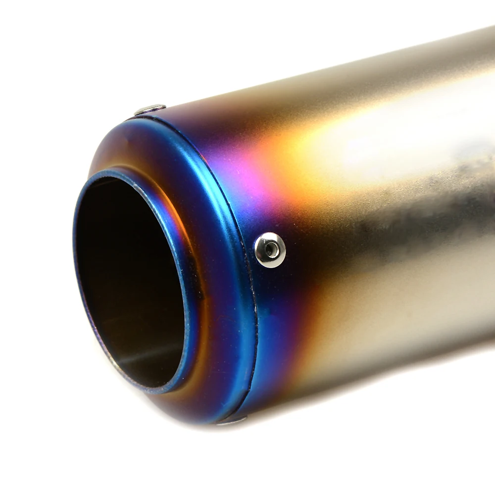 Universal 36-51MM 61MM Motorcycle Exhaust Pipe With Muffler Moto Bike Pot Escape For yamaha aerox kawasaki z650 Ninja bmw s1000r |