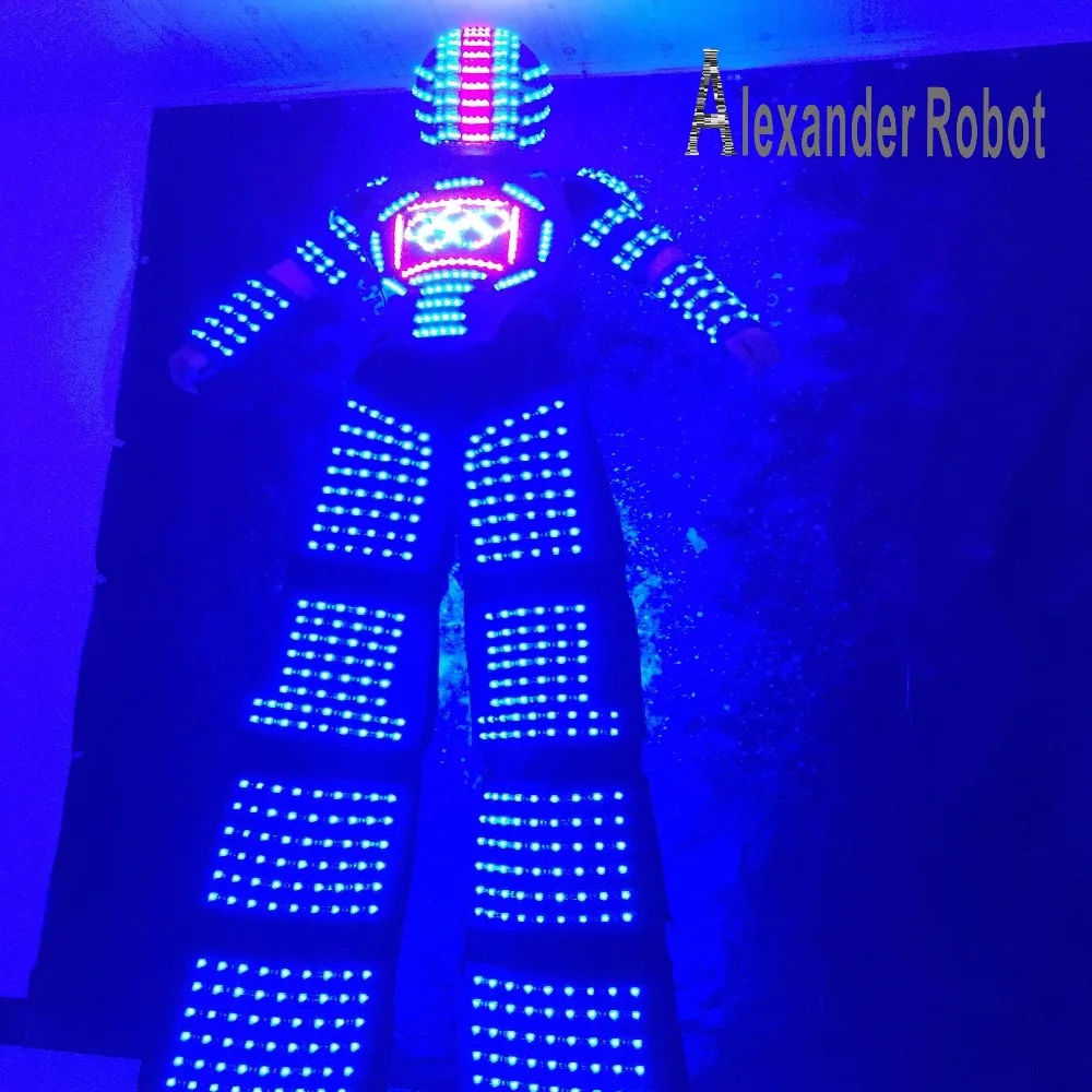 Фото Светодиодный лазерный робот костюм/светодиодная одежда/световые