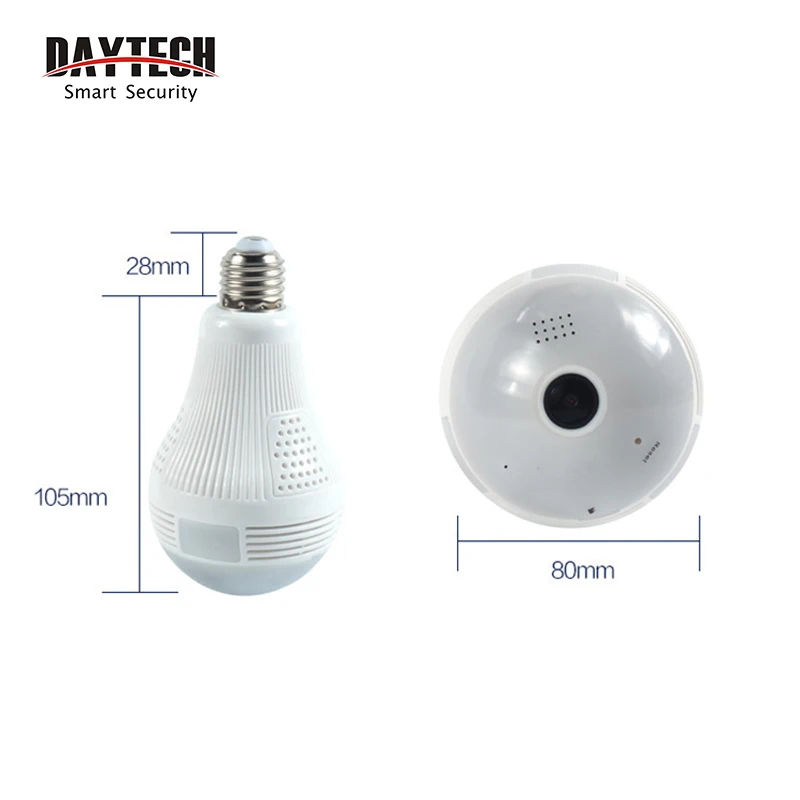 Daytech HD 2MP 1080 P/960 P CCTV Wifi камера Видео Аудио крытое ночное видение панорамный широкий