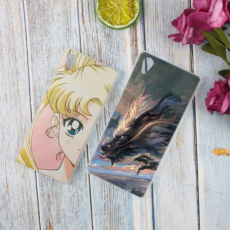 Прозрачный чехол с китайским драконом для Sony Xperia Z3 Z5 Premium M4 Aqua M5 X XA XA1 C4 C5 E4 E5 XZ XZ2