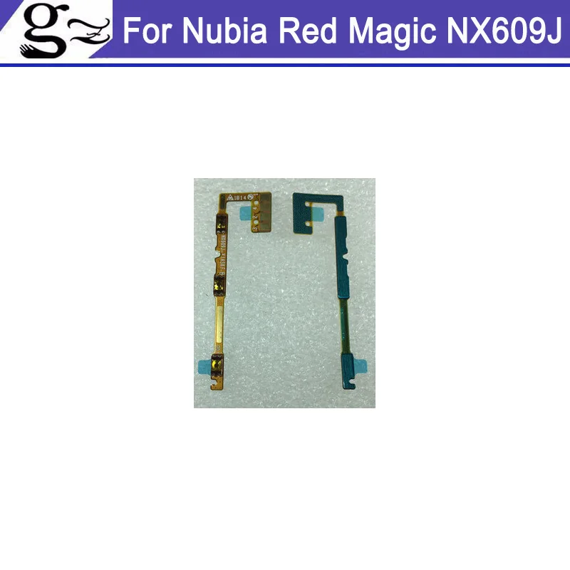 Гибкий кабель для NUBIA RedMagic NX609J, кнопки включения/выключения питания, кнопка регулировки громкости, красный волшебный шлейф