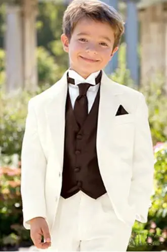 Классический свадебный костюм для мальчиков 3 предмета (пиджак + штаны жилет