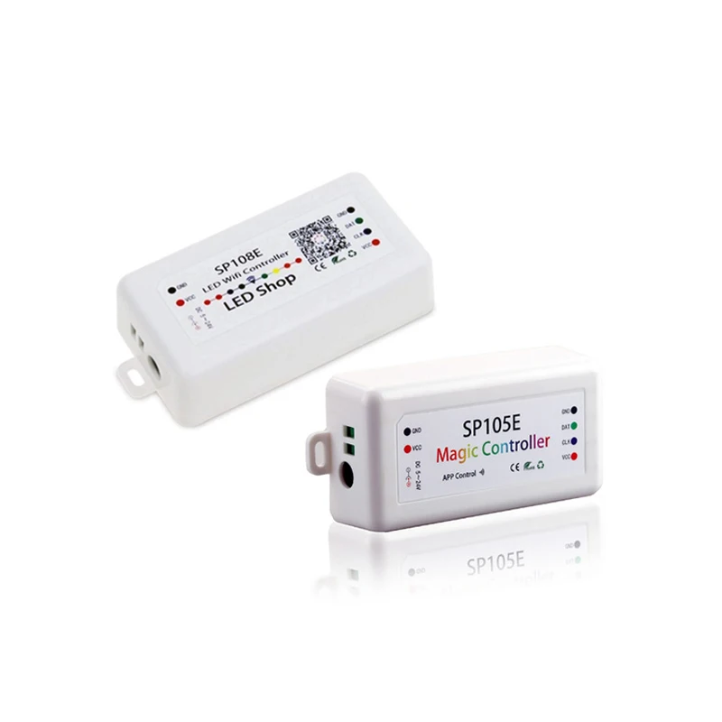 SP105E SP108E волшебный контроллер Bluetooth DC5 24V 2048 пикселей для WS2811 2812 2801 6803 IC