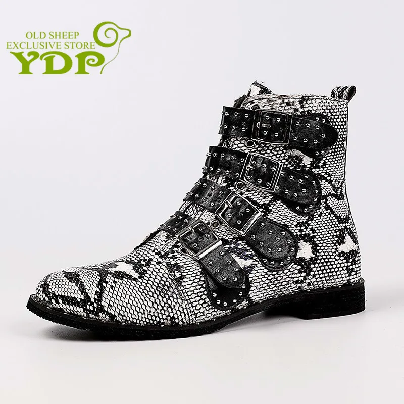 YDP/женские зимние ботильоны коллекция 2018 года из искусственной кожи с тотемной