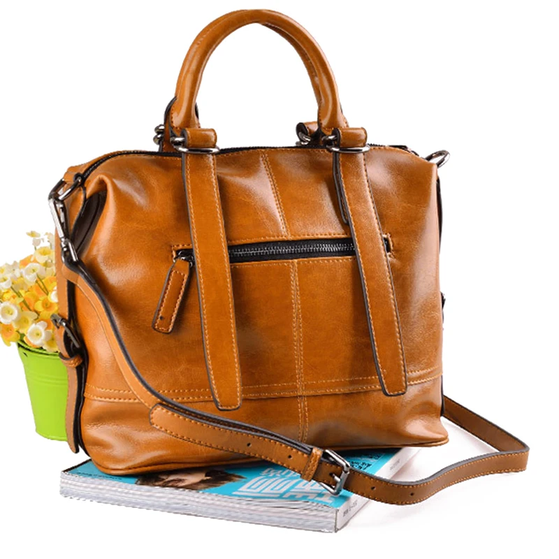 Женская сумка HMILY из воловьей кожи удобный трендовый дамский мессенджер саквояж