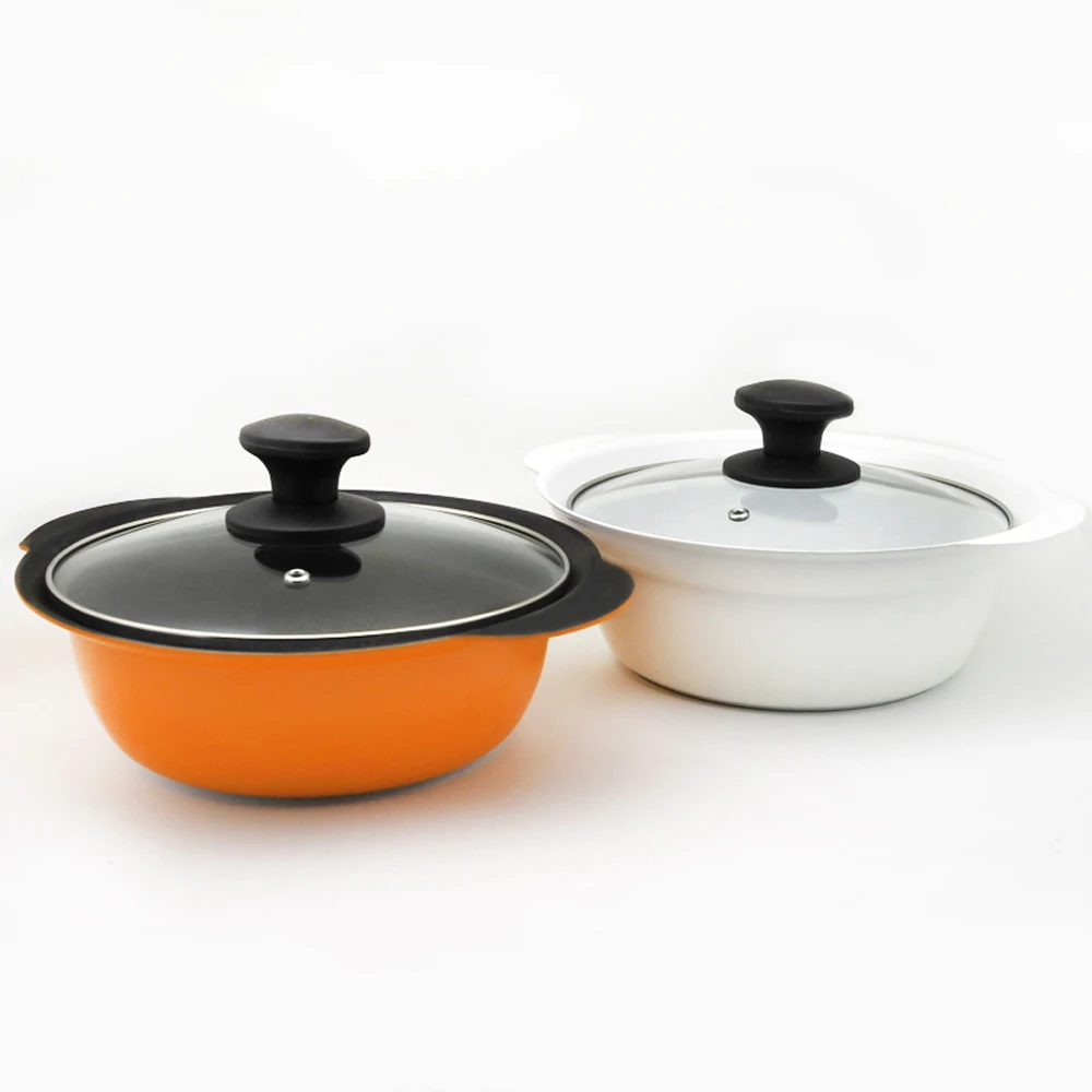 

20/24CM Soup Stock Pots Japanese-Style Non-Stick Clam Rice Pot Tail Single Rice Stone Non-Stick Soup Pot Gas Cooker