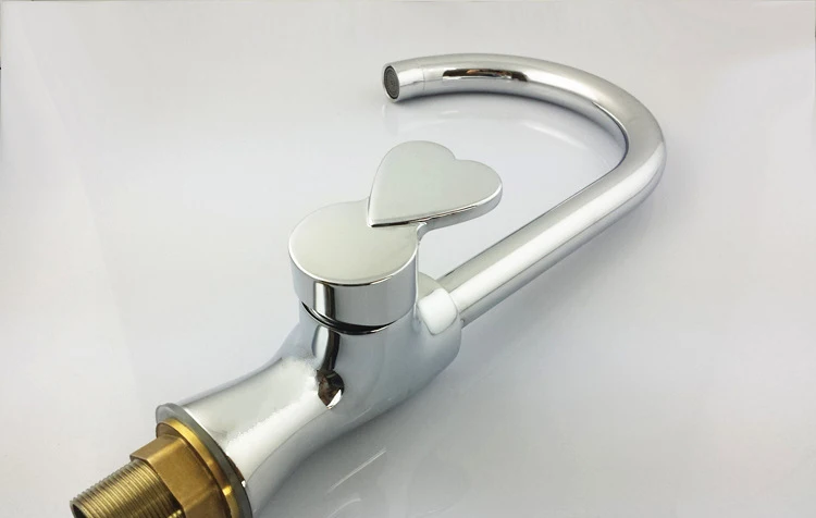 Бесплатная доставка новый дизайн Твердый латунный Смеситель для кухни горячая