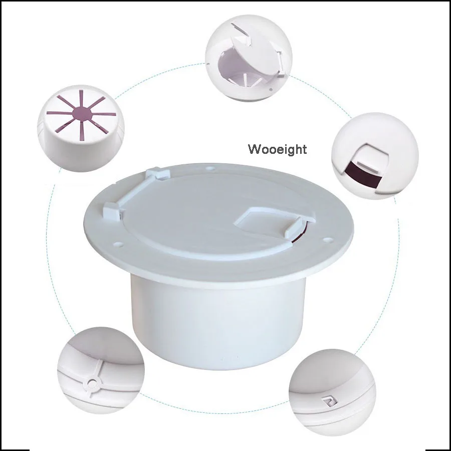 Wooeight пластиковый PP RV проволочный замок круглая крышка отсека распределительная