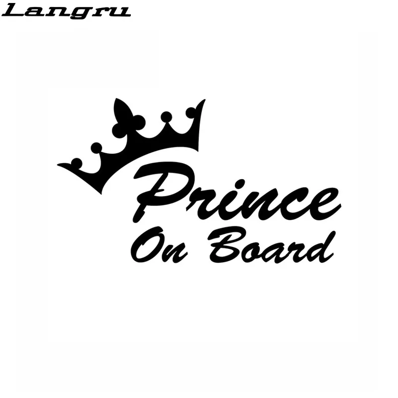 Langru Prince On Board детская наклейка на бампер окно для автомобиля внешние аксессуары