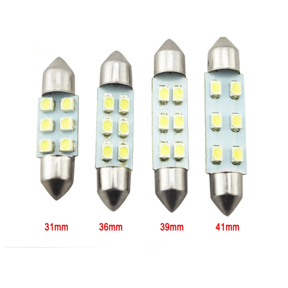 YSY 10 шт. гирлянда светодиодный SMD led C5W 31 мм/36 мм/39 мм/42 мм белая 1210 3528 светодиодная