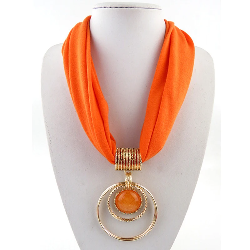 Женский шарф-Кольцо из полиэстера с плетением в этническом стиле |