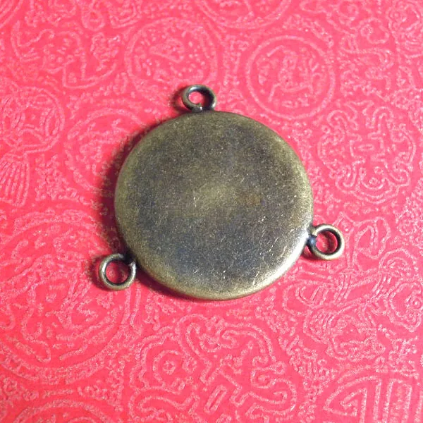 Фотолоток с 3 соединителями основание для браслета каменные кабошоны из смолы