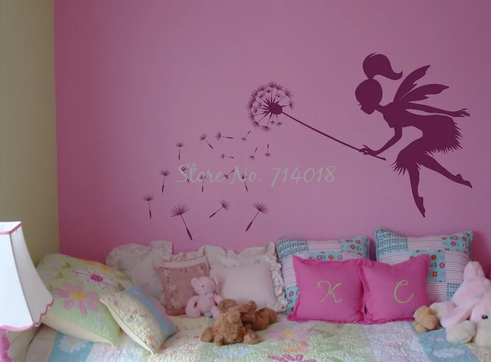 Сказочная выдувка Одуванчик Настенная Наклейка Семена настенное Искусство Дети