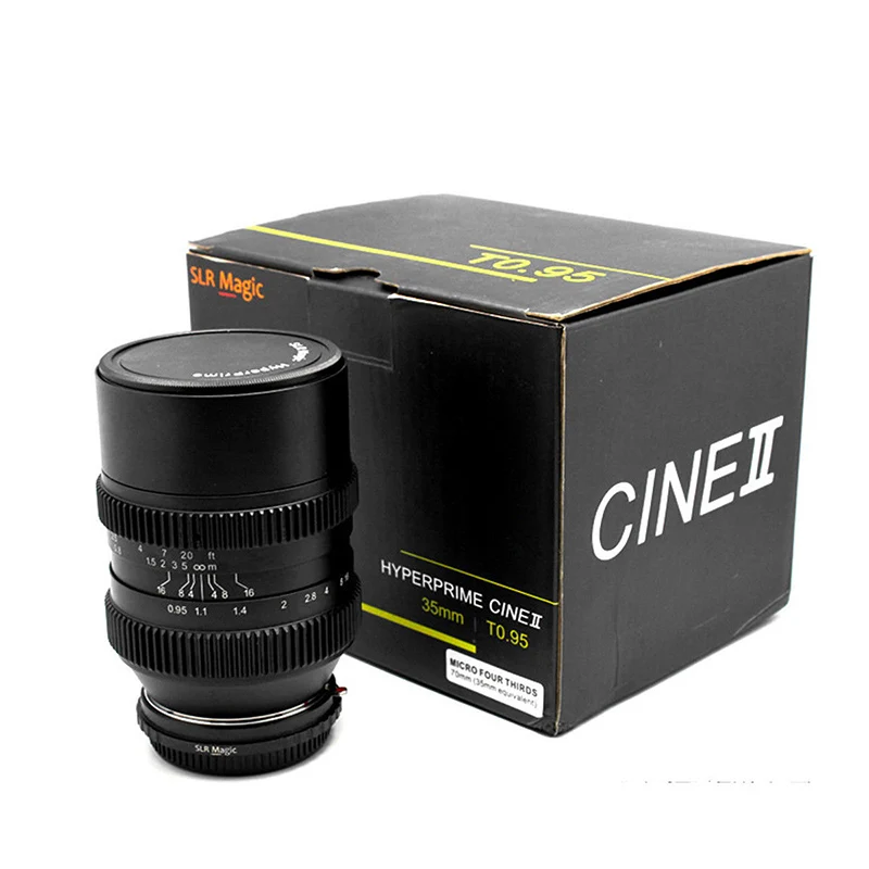 Объектив SLR Magic Cine 35 мм T0.95 Mark II Hyperprime для установки на четыре четверти |