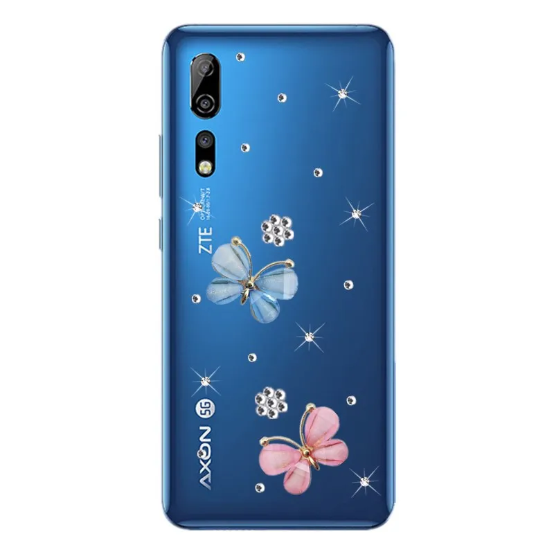 Для ZTE Nubia M2 Lite N1 N2 N3 Z11 Z9 Z17 Z18 mini блестящие розовые стразы чехол для телефона Axon 7 7S