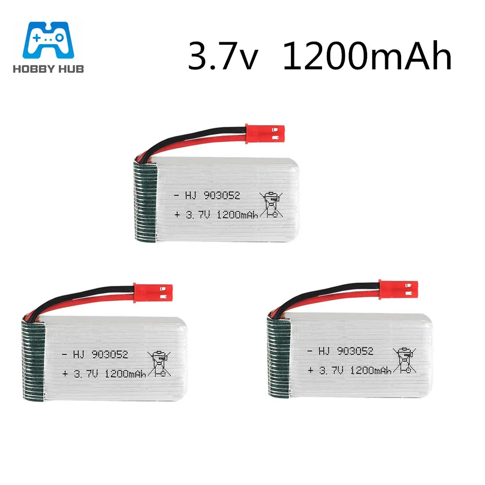 Литий-полимерный аккумулятор 3,7 в 1200 мАч 25c для Huanqi 887 MJXRC T04 T05 F28 F29 T56 T57 T64, запасные части для радиоуправляемых летательных аппаратов, литий-полимерный аккумулятор 3,7 в 903052