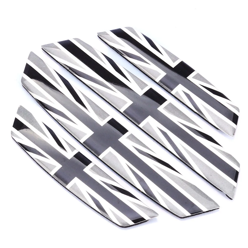 Gray Union Jack 4 шт., защита от царапин, автомобильные барьеры, защита края двери, наклейка для Mini Cooper JCW One, аксессуары для стайлинга автомобилей - Название цвета: Gray Union Jack