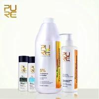 4 pcs one set hair care products 5 formalin keratin hair treatment and 2 bottles hair shampoo and one bottle hair conditioner