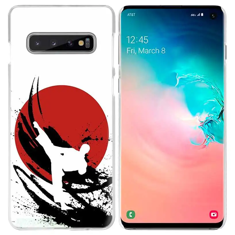 09 Дзюдо тхэквондо чехол для samsung Galaxy S10 5G S10e S9 S8 M30 M20 M10 J4 J6 плюс J8 Note 8 9 прозрачный жесткий чехол из ПК для телефона Coque - Цвет: 09