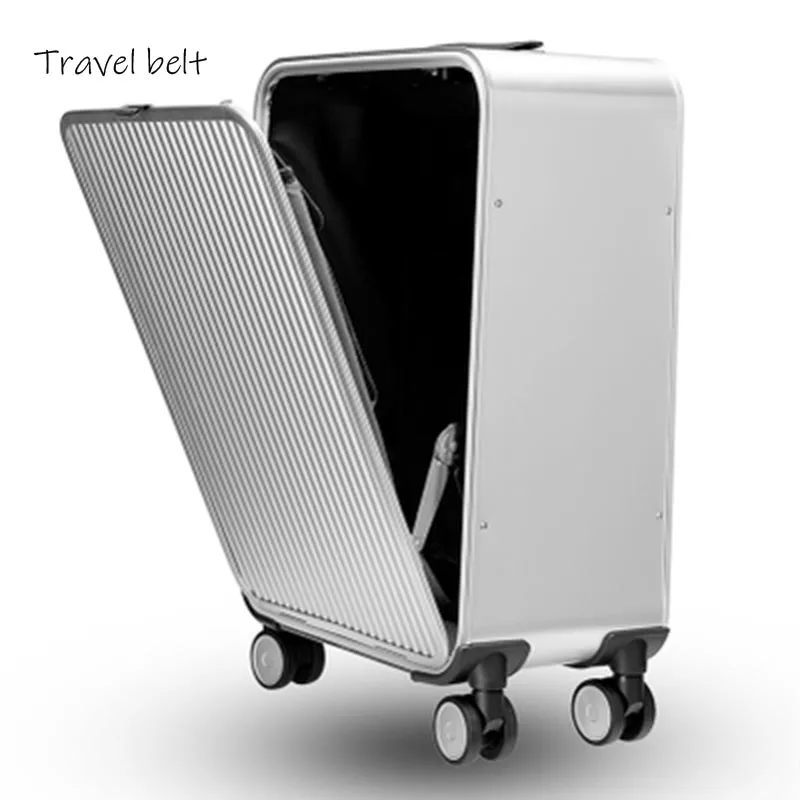 Багаж на колесиках из 100% алюминиево магниевого сплава роскошный бренд 20/24 дюйма