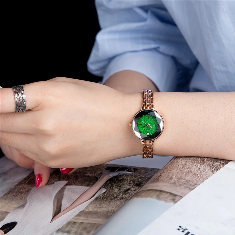 Часы наручные женские со стразами люксовые модные с браслетом | Наручные часы