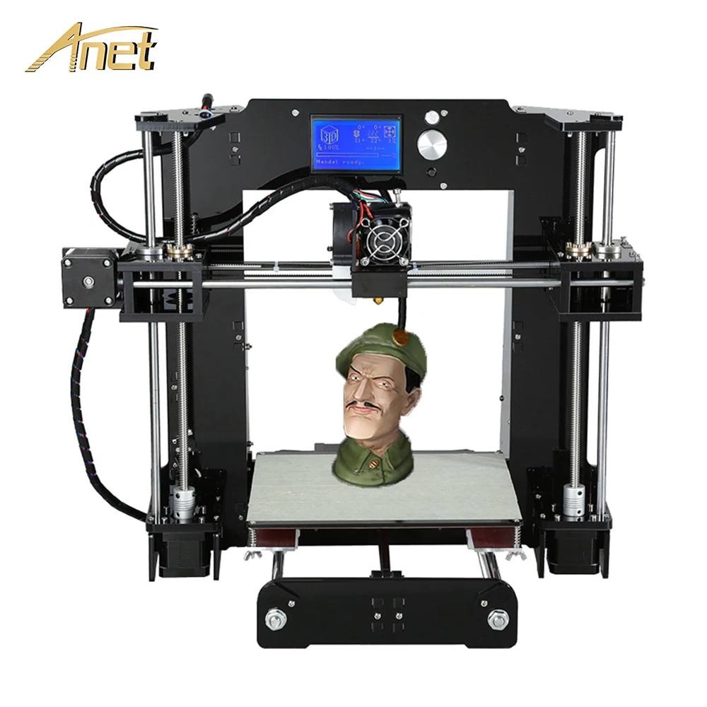 Anet A6/автоматическое выравнивание A6 3D принтер Полный акриловый каркас