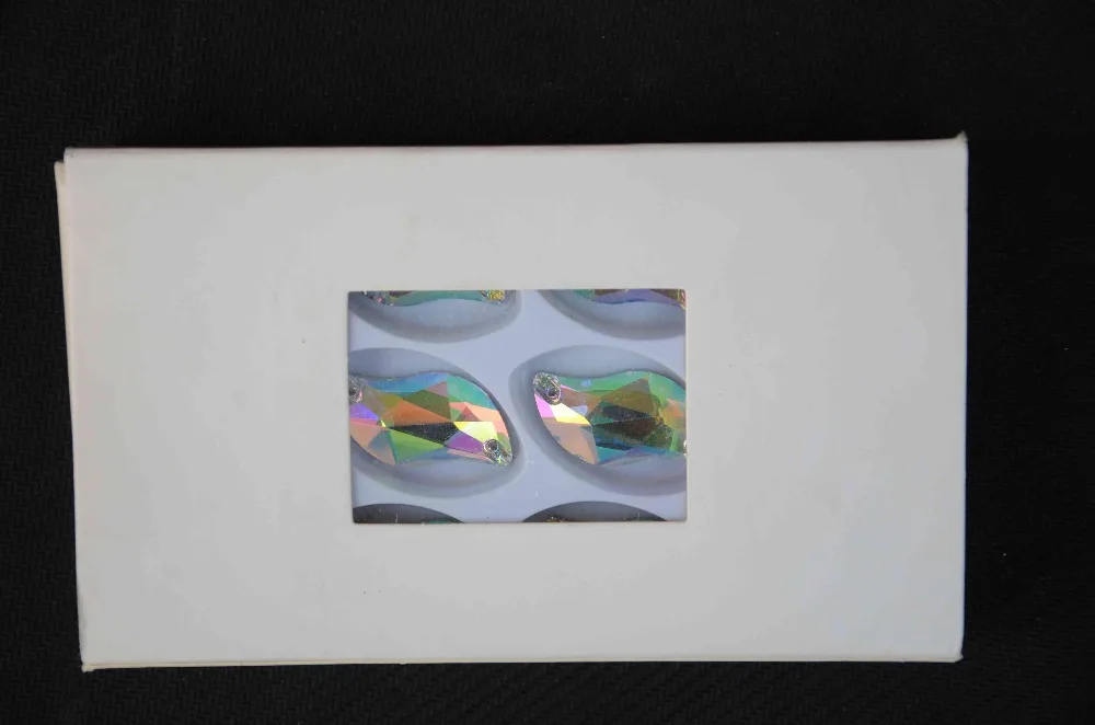 Пришивные камни в форме кристалла всех размеров блестящий прозрачный АБС с