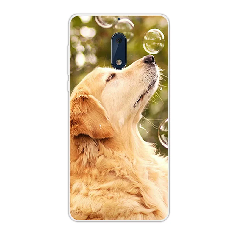 Для Nokia 6 Nokia6 Мягкий Силиконовый ТПУ прозрачный милый чехол для телефона с собакой