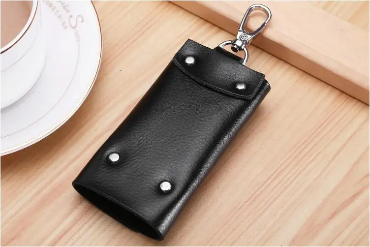 Fashion Key Chains Genuine Cow Leather Men Women Car Bag Wallet Multi Function Case Housekeeper Holders | Украшения и аксессуары