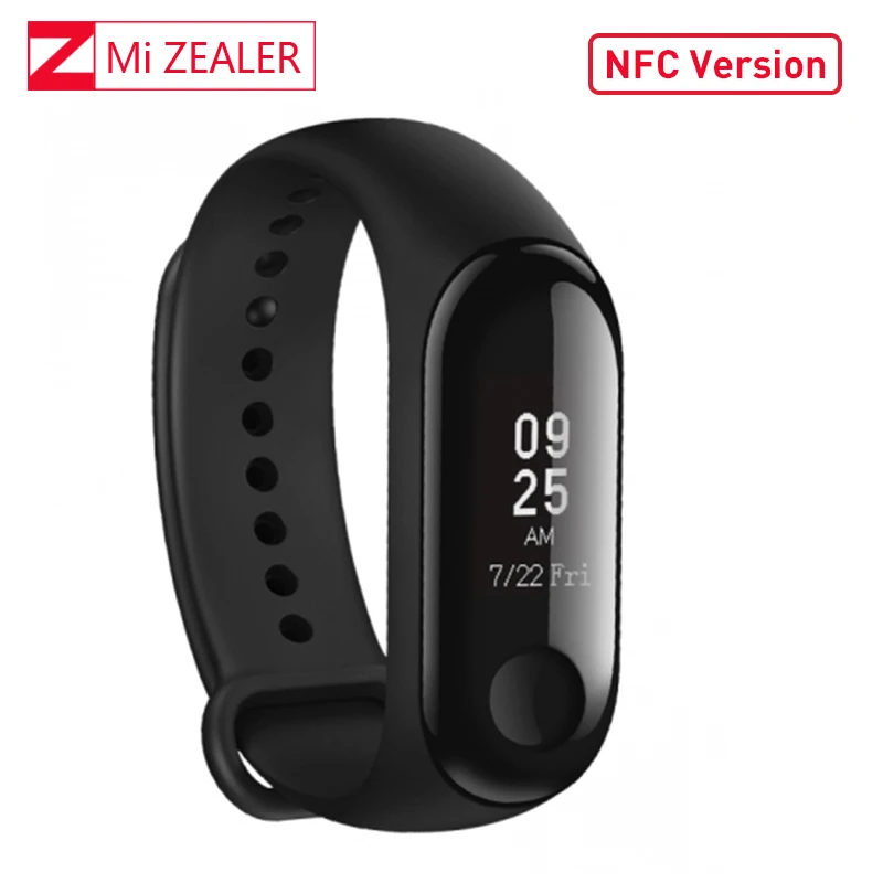 Xiaomi mi Band 3 NFC Версия смарт браслет band OLED дисплей фитнес трекер