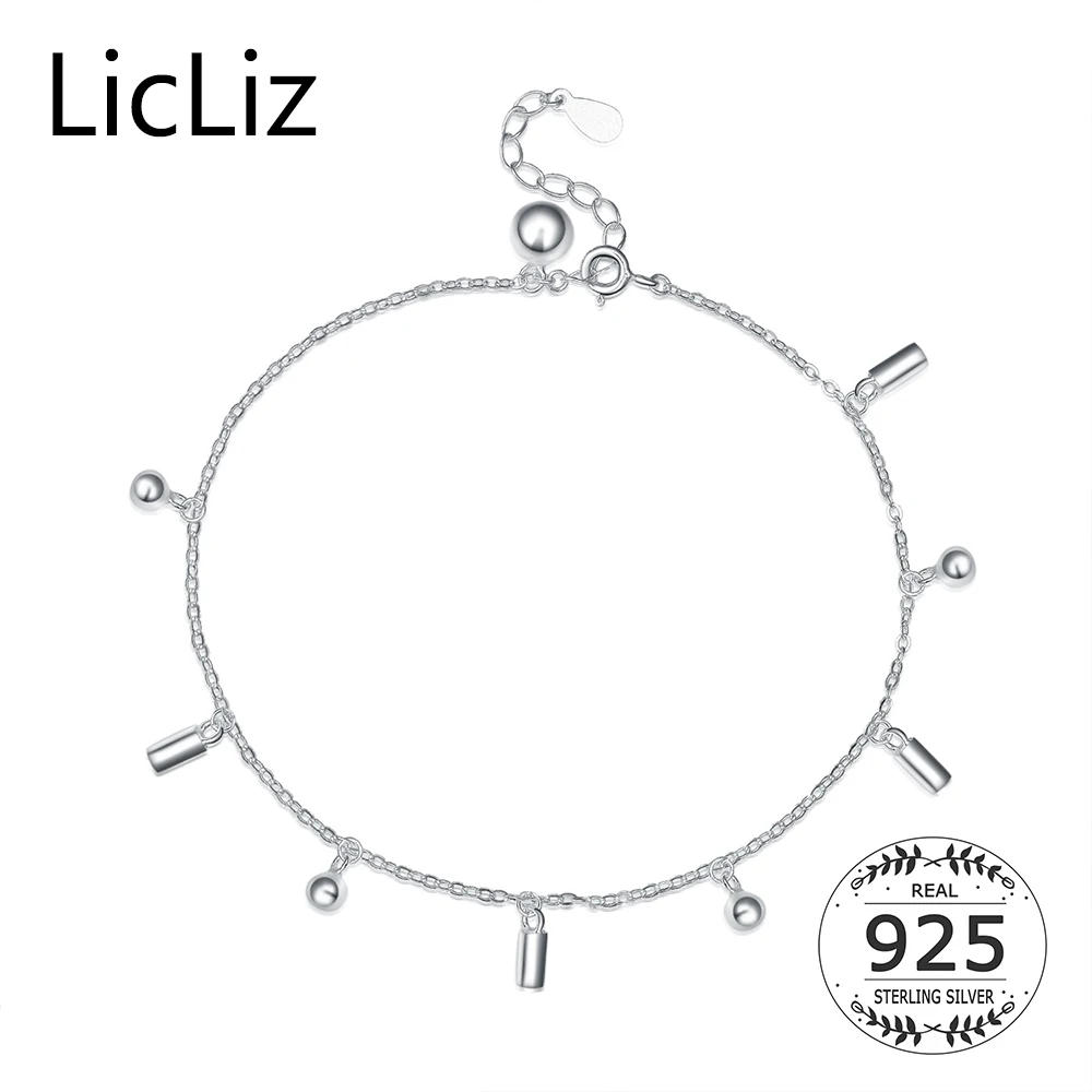 Женский браслет на ногу из серебра 925 пробы с Шармами|bracelets anklets|bracelet womenbracelet charms |