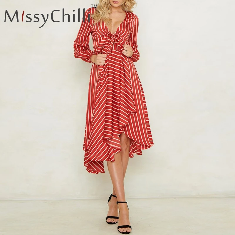Женское платье пачка MissyChilli длинное вечернее средней длины в полоску с глубоким