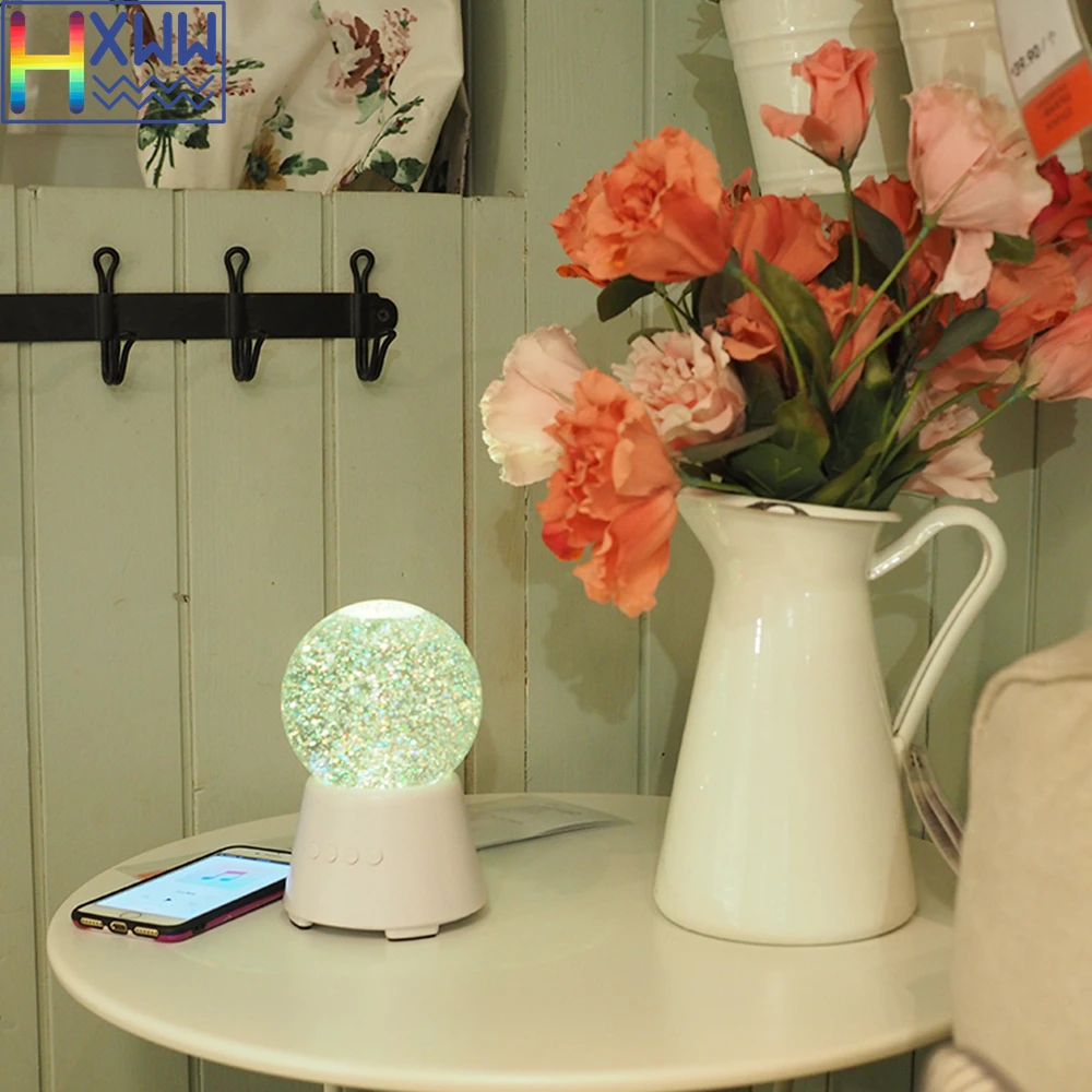 HXWW Новые запатентованные продукты воды хрустальный шар беспроводной Bluetooth