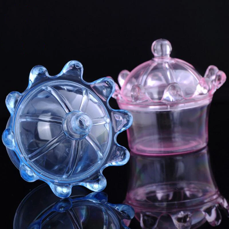 12 шт./Лот пластиковая коробка для конфет в форме короны детская дня рождения