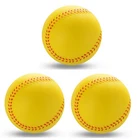 1 шт. универсальные Baseballs ручной работы ПВХ и ПУ Верхняя Жесткая и мягкая бейсбольная мяч для Софтбола тренировочное Упражнение Бейсбол шары 8