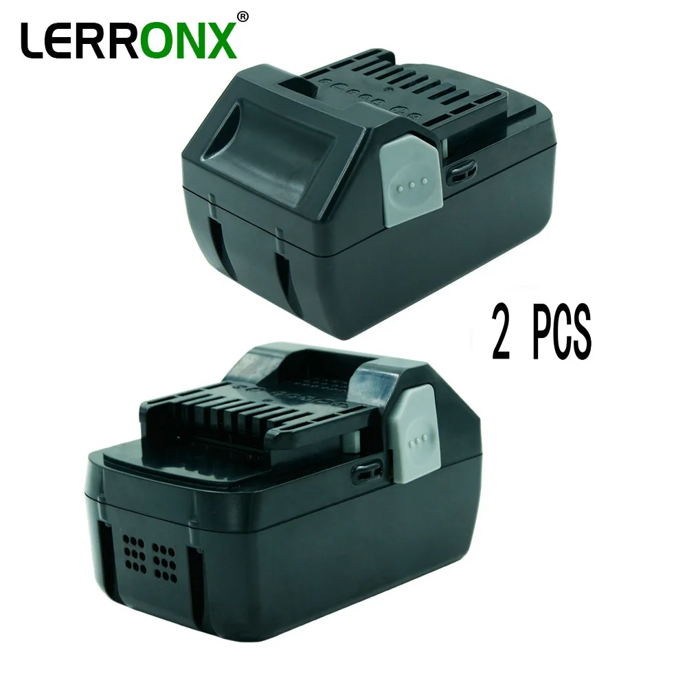 LERRONX 2 шт. 18 в 4.0Ah литий-ионная аккумуляторная батарея для Hitachi Электроинструмент BSL1830 BSL1840 DS18DSAL 330067