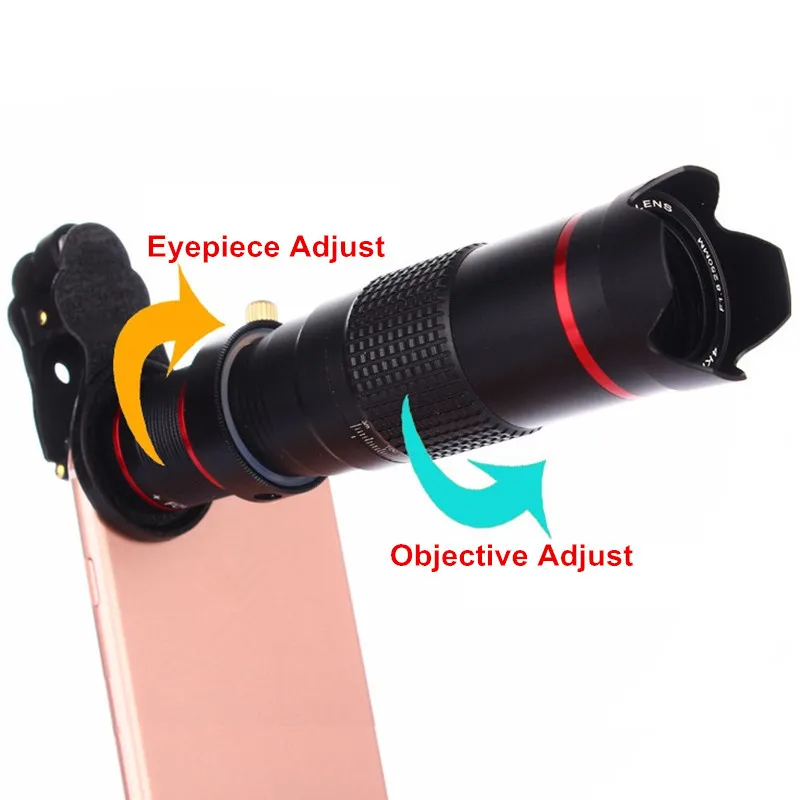 hd 4k 22x telephoto phone lens mobile telescope camera lenses for iphone smartphone zoom para celular cellphone lentes kit free global shipping