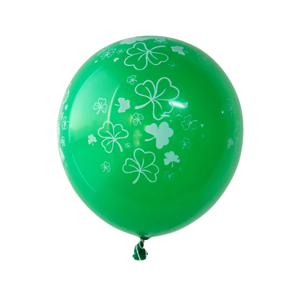 Набор из 15 латексных шаров Happy St Patricks Day ирландский зеленый трилистник надувные