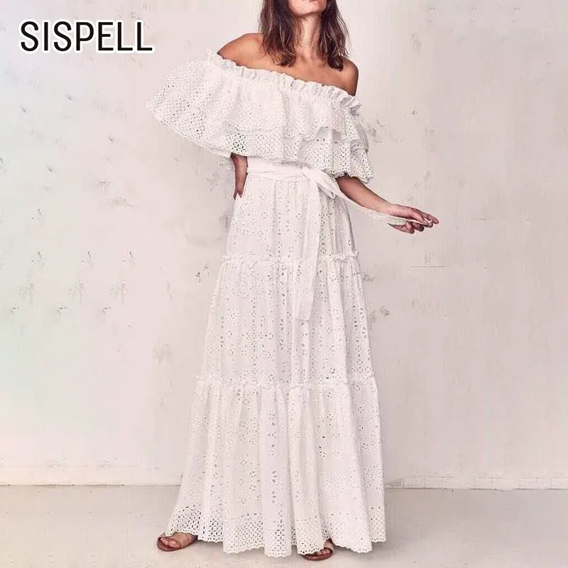 SISPELL летнее открытое женское платье с открытыми плечами и открытой спиной
