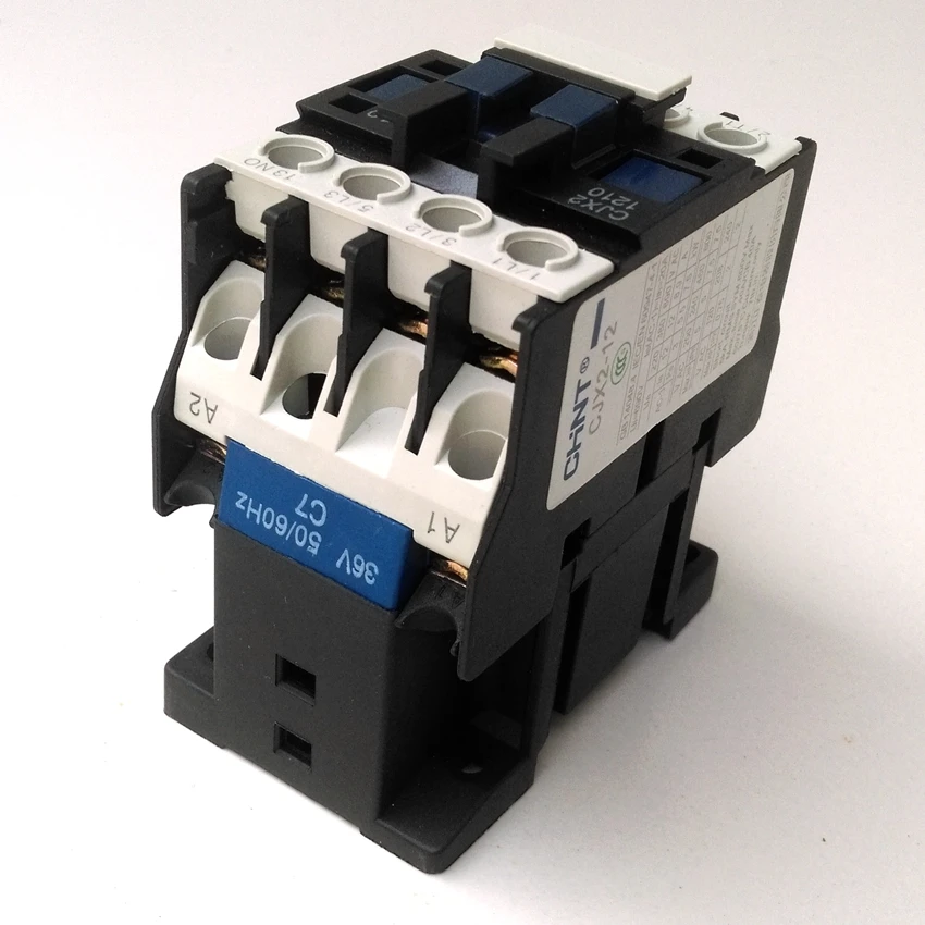 Оригинальные CHINT CJX2 1210 AC Контактор 1NO 12A катушка напряжения 380V 220V 110V 36V 24V LC1 D